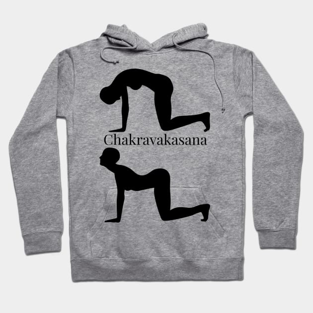 Chakravakasana (Cat Cow) Hoodie by Let's Yoga Anywhere